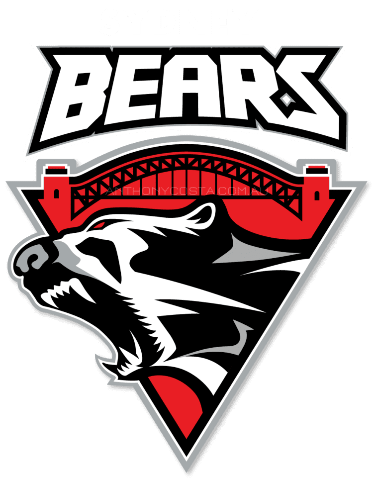 Sydney Bears Sydney Bears ice hockey sports logo design by Anthony Costa