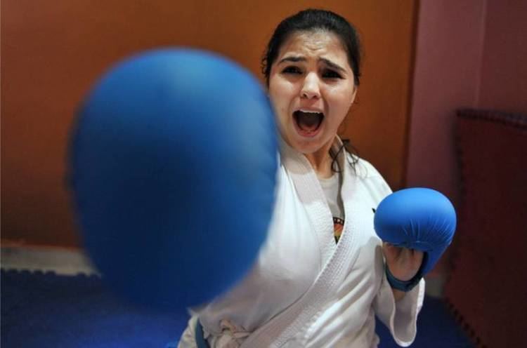 Syeda Falak Hyderabad girl Syeda Falak demonstrates her karate skills