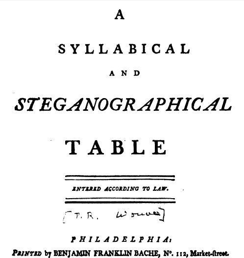Syllabical and Steganographical Table