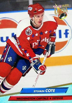 Sylvain Côté Third String Goalie 199293 Washington Capitals Sylvain Cote Jersey