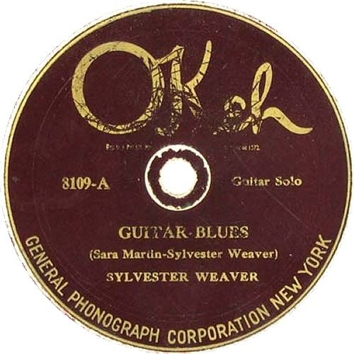 Sylvester Weaver (musician) Sylvester Weaver The First Blues Guitarist on Record The guitar