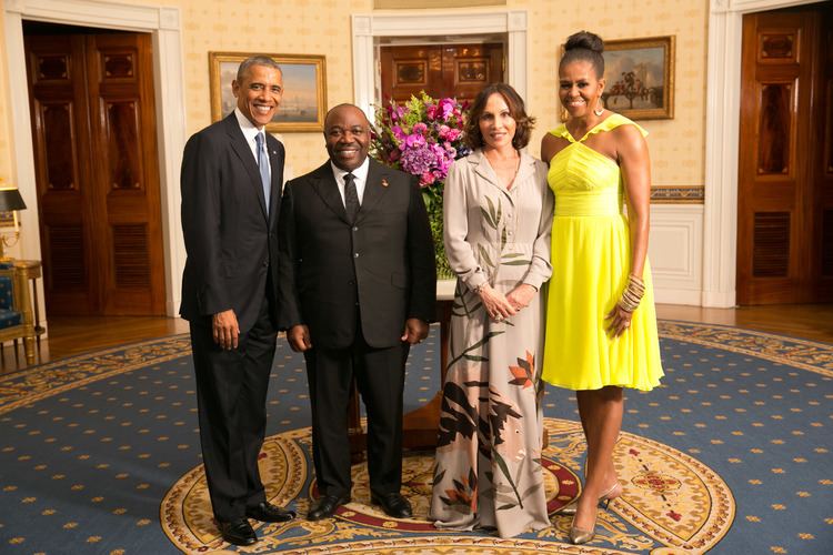 Sylvia Bongo Ondimba President Barack Obama and First Lady Michelle Obama Greet