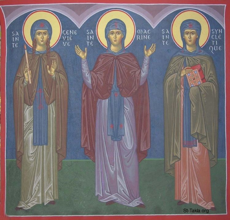 Syncletica of Alexandria Image St Syncletica of Alexandria Sts Genevieve Macrina