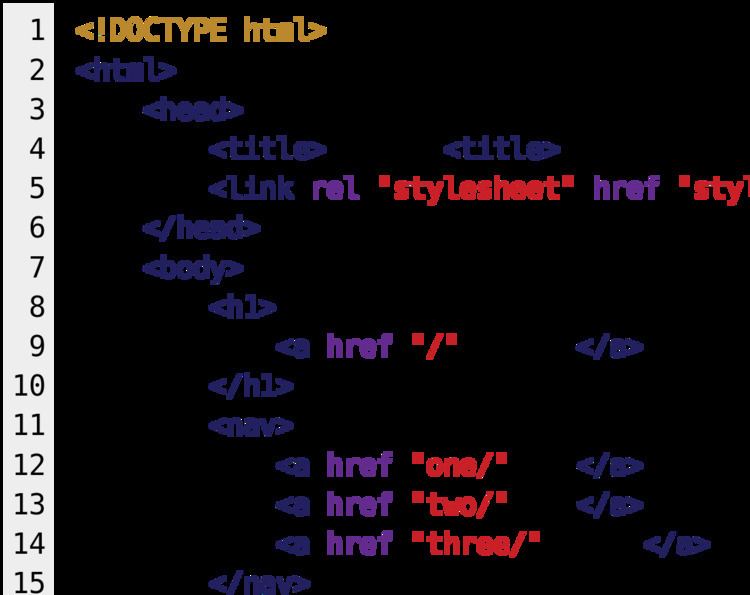 Syntax highlighting