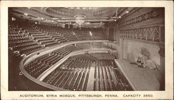 Syria Mosque Syria Mosque Auditorium Pittsburgh PA