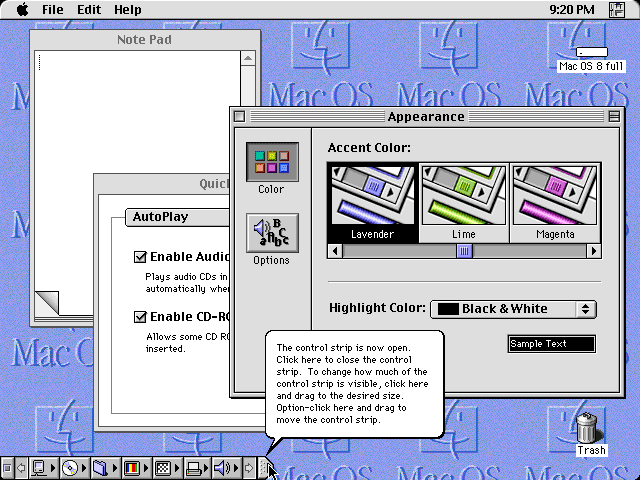 System 7 Mac OS 8 and 81 Maximum Size Maximum Convenience Low End Mac