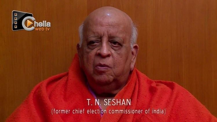 T. N. Seshan TN Sheshan former Chief Election Commisioner of India About