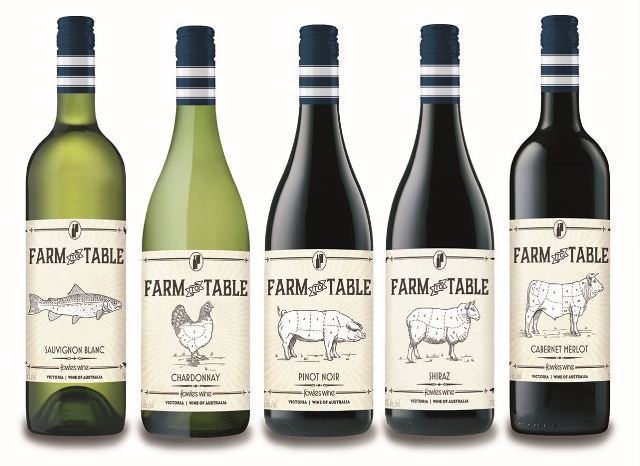 Table wine New Farm to Table wine range Fowles Wine