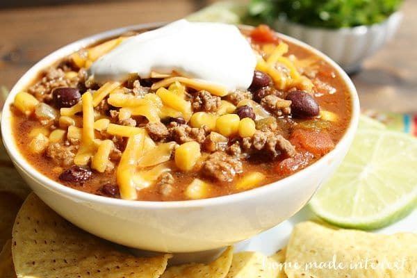 Taco soup Slow Cooker Taco Soup Home Made Interest