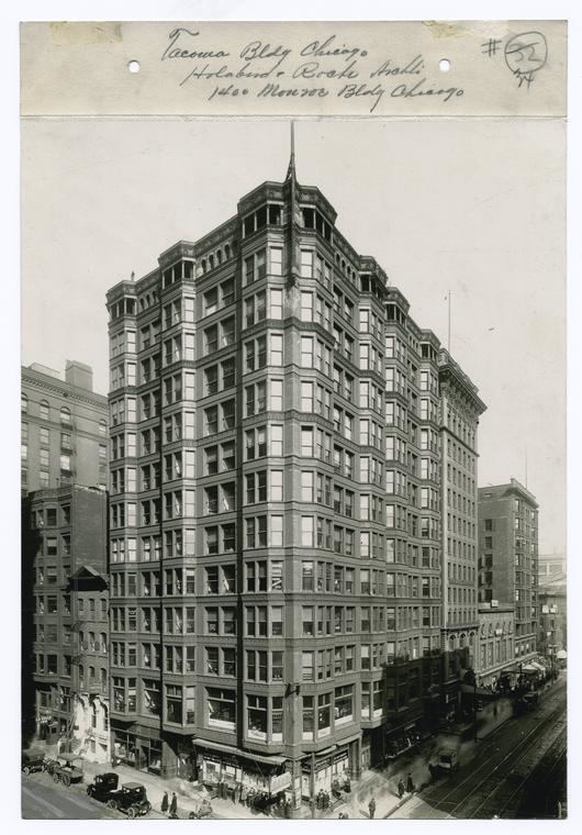 Tacoma Building (Chicago) The Tacoma Building Chicago NYPL Digital Collections