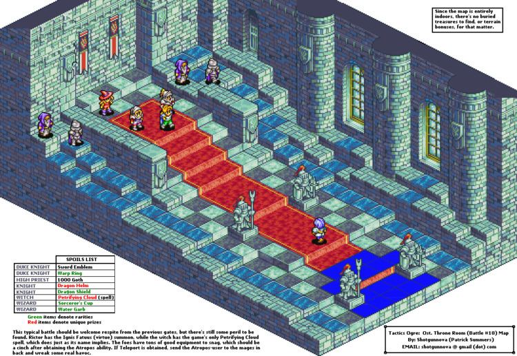 Tactics Ogre: The Knight of Lodis Tactics Ogre The Knight of Lodis Battle 18 Ostorea Throne Room