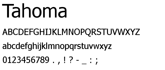 Tahoma (typeface) Fonts Thermaflex Branding