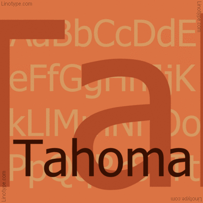 Tahoma (typeface) gRaPhIc DeSiGn Tahoma Typeface