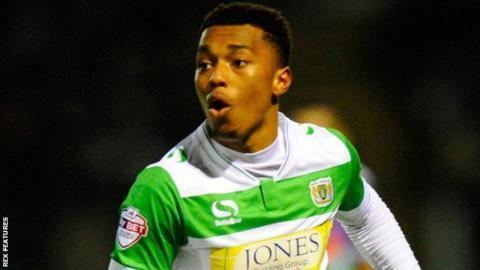 Tahvon Campbell Tahvon Campbell West Bromwich Albion striker extends Yeovil Town
