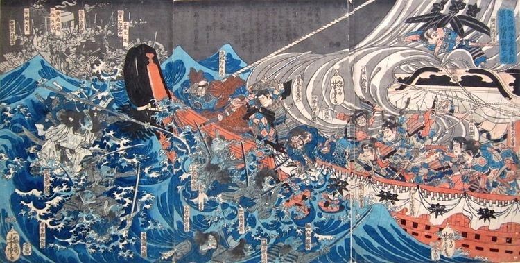 Taira clan Kuniyoshi The Ghosts of the Taira Clan Attacking Yoshitsunes Ship