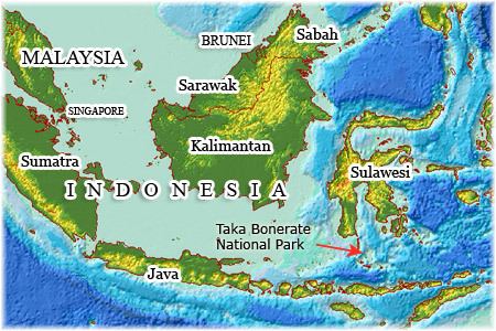 Taka Bone Rate National Park Satellite images Taka Bonerate National Park Indonesia 18 Jun 2006