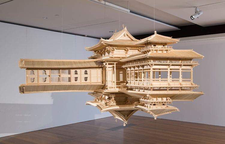 Takahiro Iwasaki Reflected Temple Model by Takahiro Iwasaki