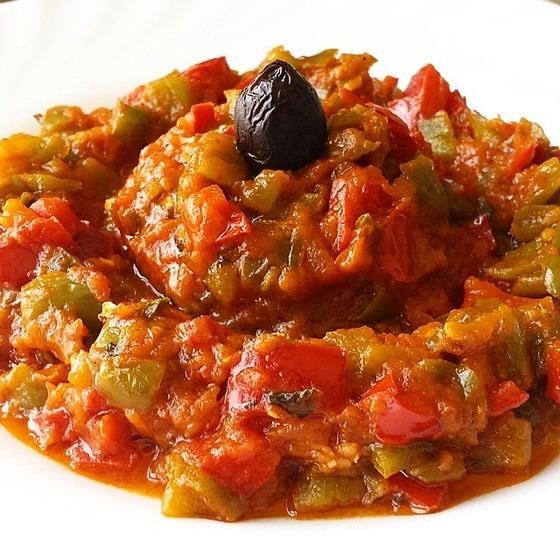 Taktouka Taktouka Moroccan Salad of Tomato amp Roasted Pepper Tajinnycom