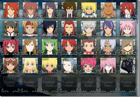 Tales of VS. Your Final Tales of Vs Roster Siliconera