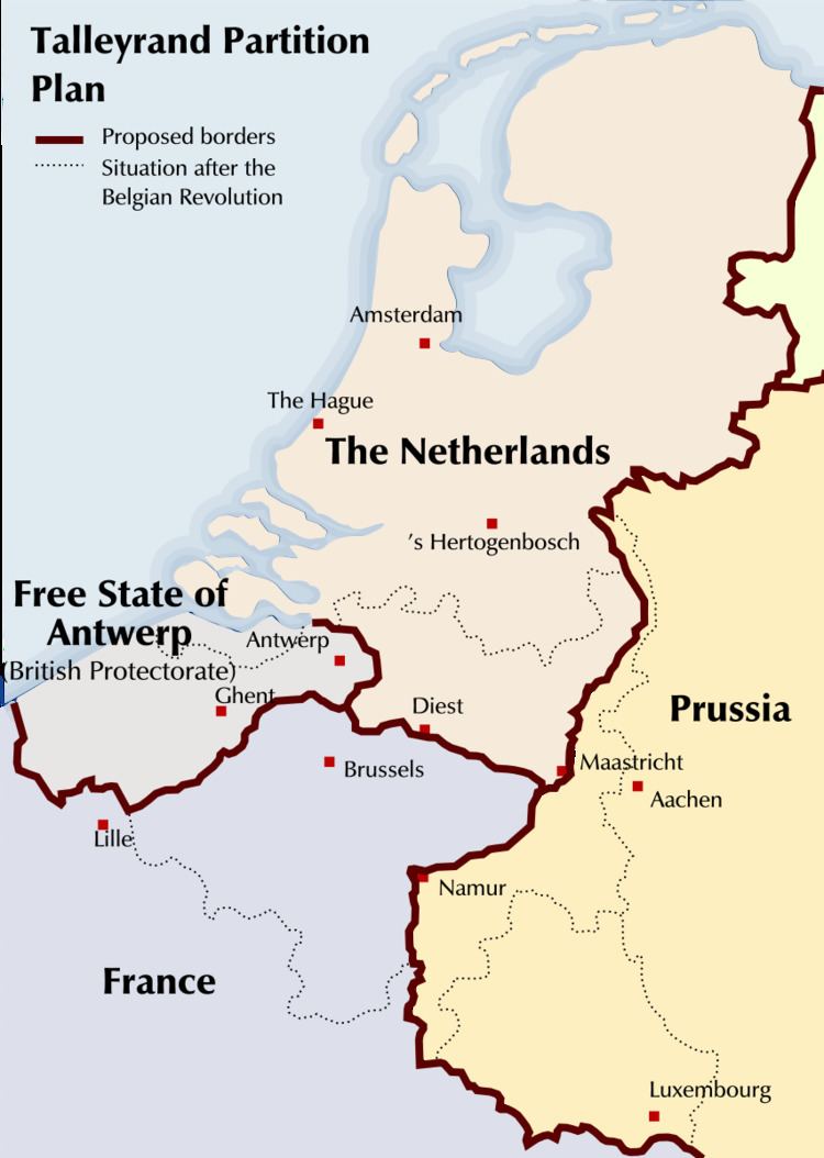 Talleyrand partition plan for Belgium