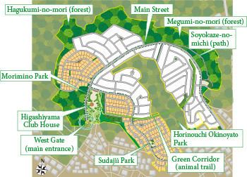 Tama New Town Green new town development respecting biodiversity Cocreating a
