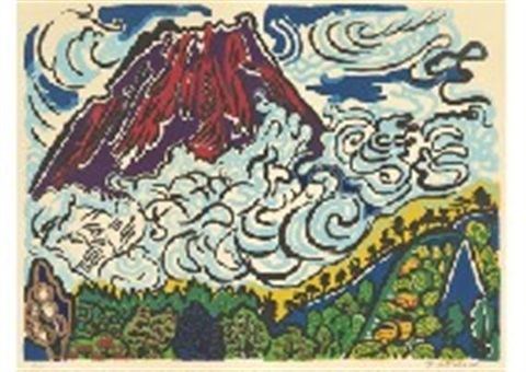 Tamako Kataoka MtFuji in cumulonimbus by Tamako Kataoka on artnet