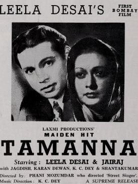Tamanna (1942 film) movie poster