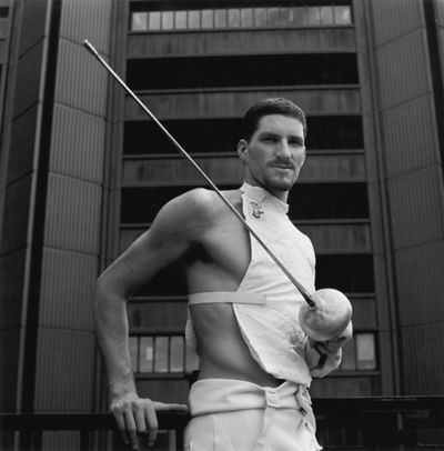 Tamir Bloom Tamir Bloom in a fencing plastron A surprising number of Jewish men