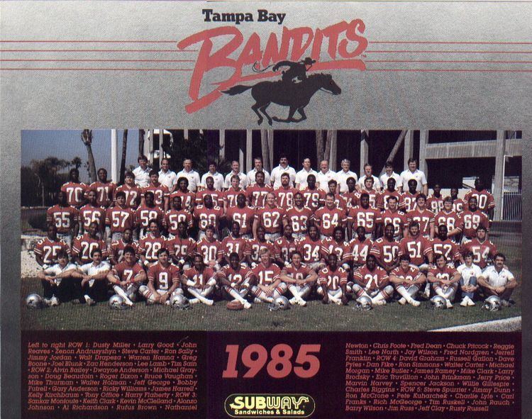 Tampa Bay Bandits 1985 Tampa Bay Bandits Roster USFL United States Football League