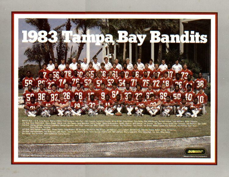 Tampa Bay Bandits 1983 Tampa Bay Bandits Roster USFL United States Football League