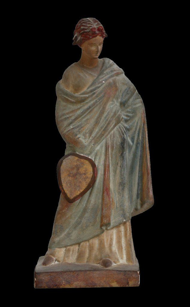Tanagra figurine Tanagra Figurine with Fan Item 320 Giust Gallery