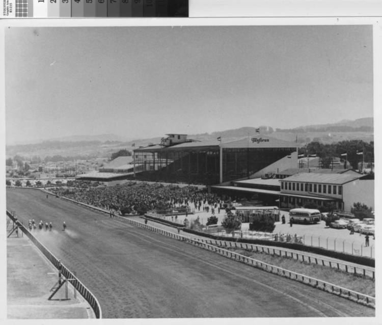 Tanforan Racetrack Grandstands at Tanforan Racetrack ca 1952