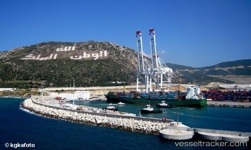 Tanger-Med Dashboard of the port of TangerMed vesseltrackercom