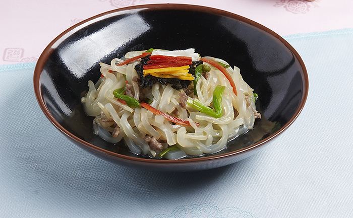 Tangpyeong-chae Korean recipes Tangpyeongchae mung bean jelly noodles Koreanet