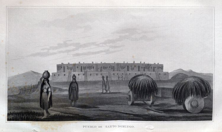 The Pueblo de Santo Domingo during the Taos Revolt in 1847.