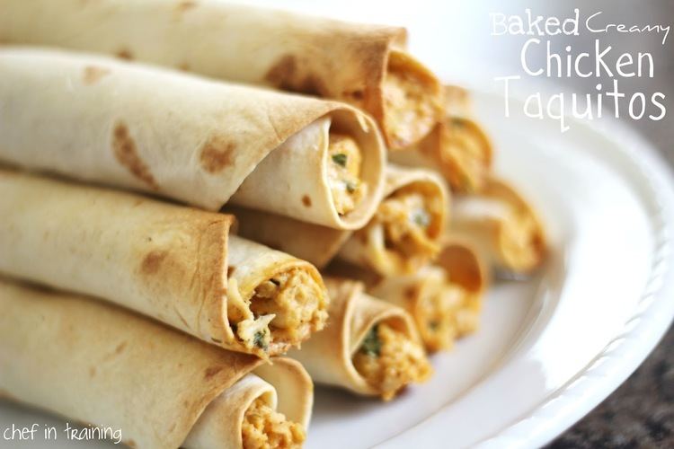 Taquito Baked Creamy Chicken Taquitos Chef in Training