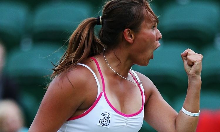 Tara Moore Wimbledon 2014 Britain39s Tara Moore hopes for more fist