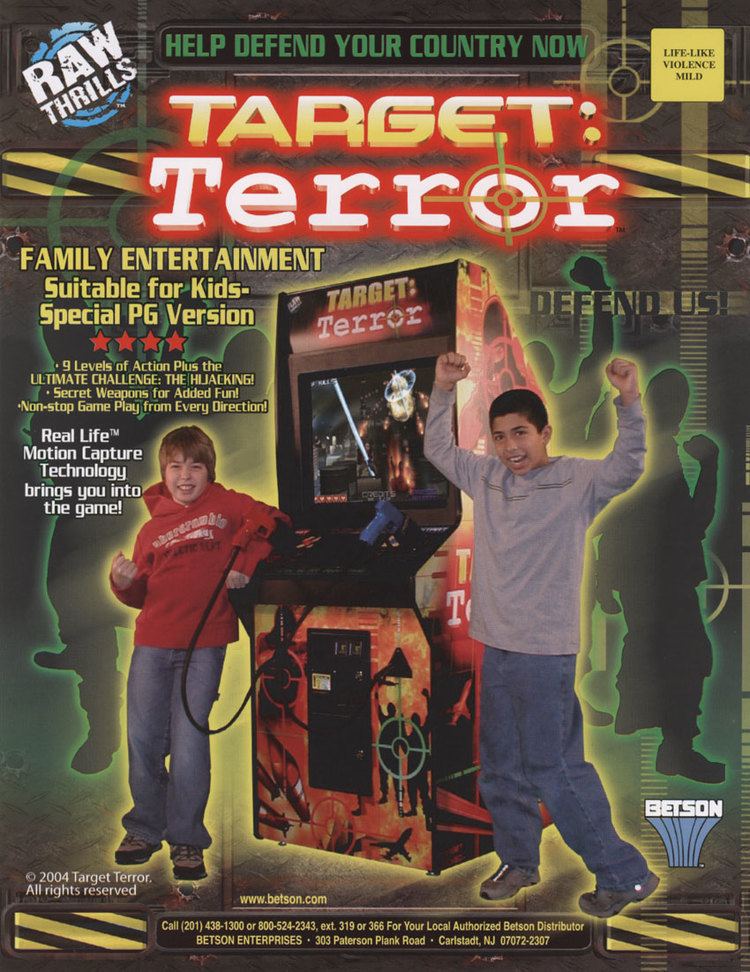 Target: Terror The Arcade Flyer Archive Video Game Flyers Target Terror Raw