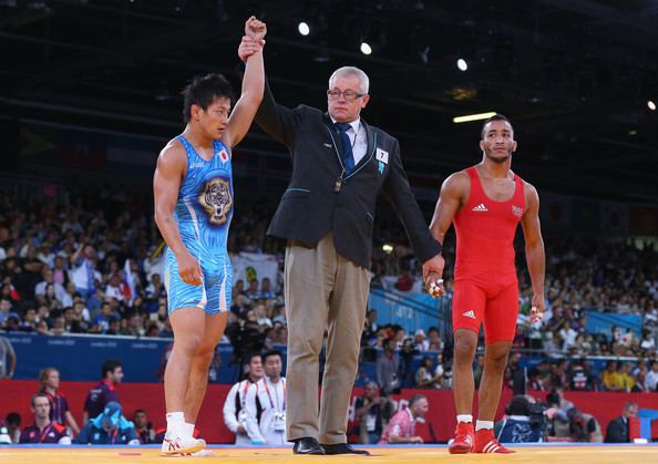 Tarik Belmadani Ryutaro Matsumoto Pictures Olympics Day 10 Wrestling