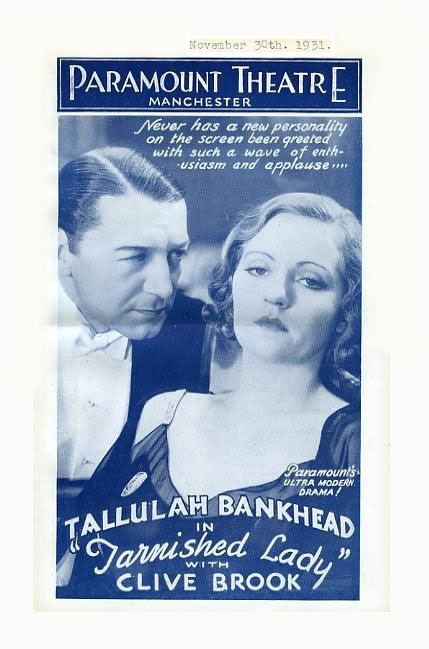 Tarnished Lady Tallulah Bankhead Clive Brook in Tarnished Lady Paramount1930