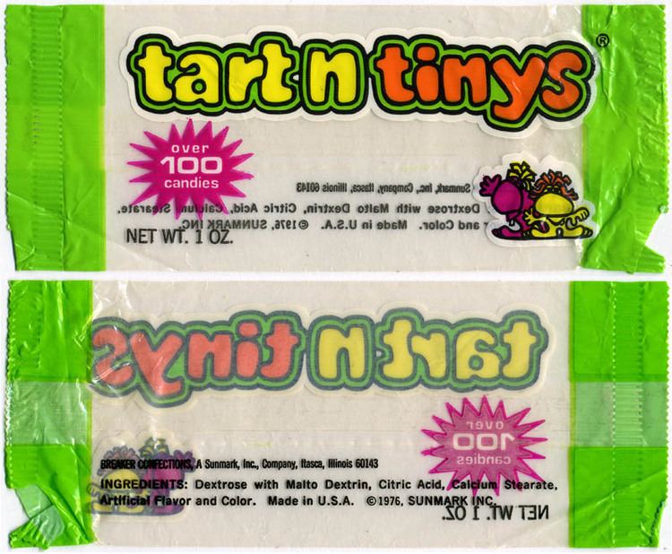 Tart 'n' Tinys Sunmark Tart n Tinys candy package 1976 CollectingCandycom