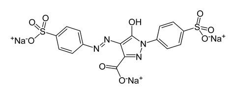 Tartrazine foodadditive 124 Tartrazine