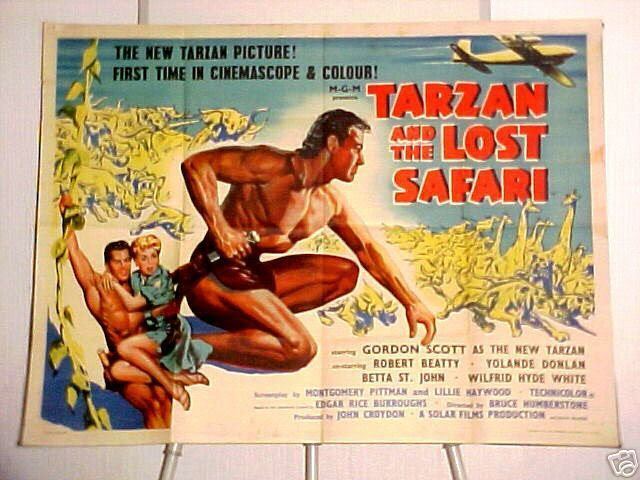 Tarzan and the Lost Safari TARZAN AND THE LOST SAFARI Classic Horror Film Board