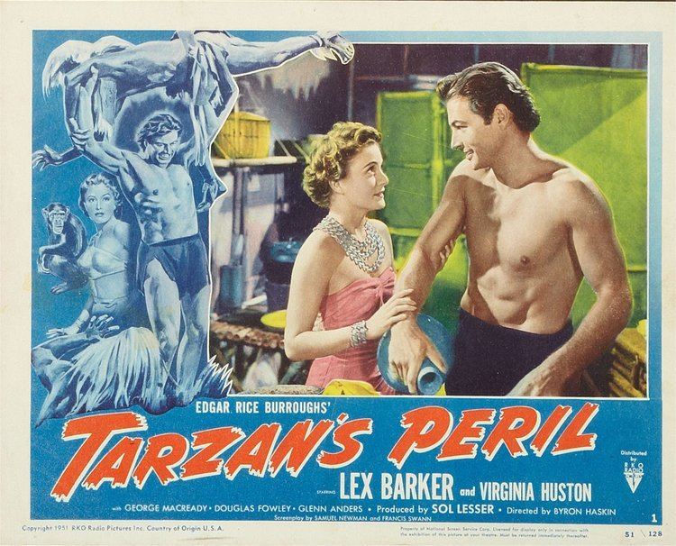 Tarzan's Peril ERBzine 1951a Tarzans Peril Lobby Cards