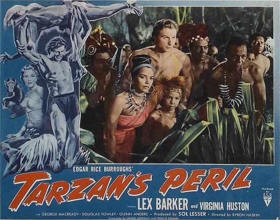 Tarzan's Peril ERBzine 1951a Tarzans Peril Lobby Cards