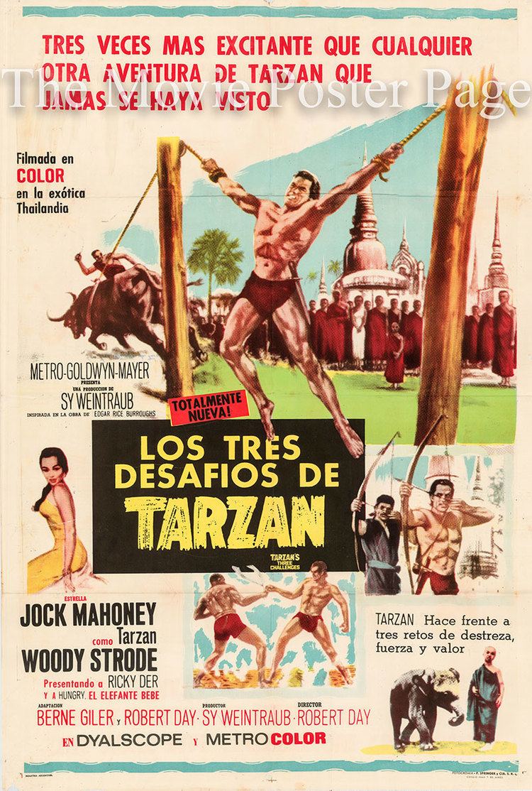 Tarzan's Three Challenges Tarzans Three Challenges 1963 Jock Mahoney Argentine F VG