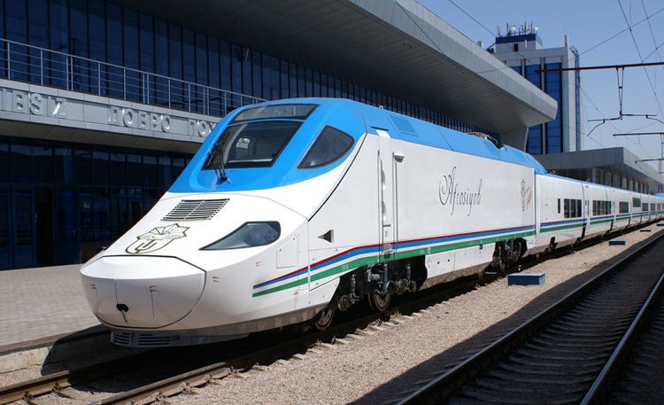 Tashkent–Samarkand high-speed rail line VisitUzbekistantravel Highspeed train Afrosiyob will go more