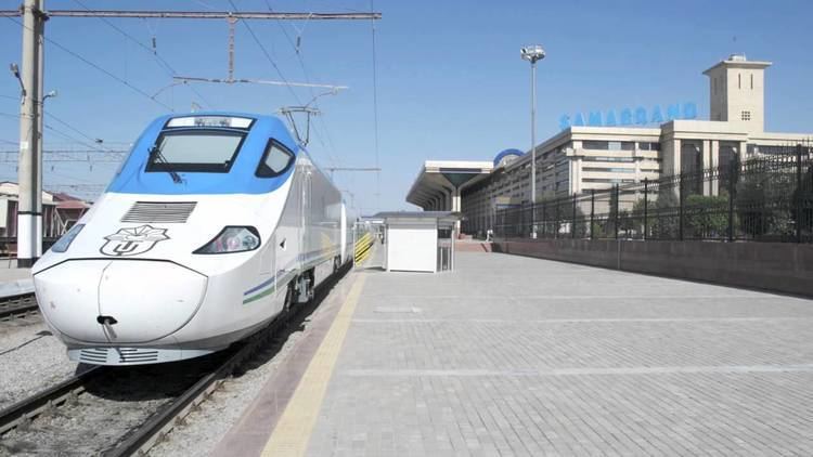 Tashkent–Samarkand high-speed rail line Highspeed Train quotAfrosiyobquot max speed 220 kmh Samarkand