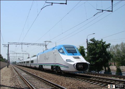Tashkent–Samarkand high-speed rail line Trains in Uzbekistan