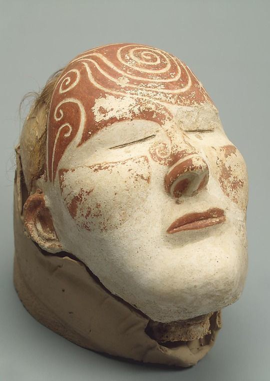 Tashtyk culture Death Mask on a Woman39s Head Epoch Period HunoSarmatian Era Date